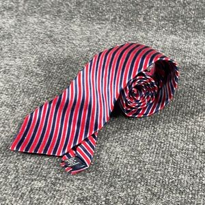 NAUTICA Men’s Regimental Stripe Red & Blue Necktie